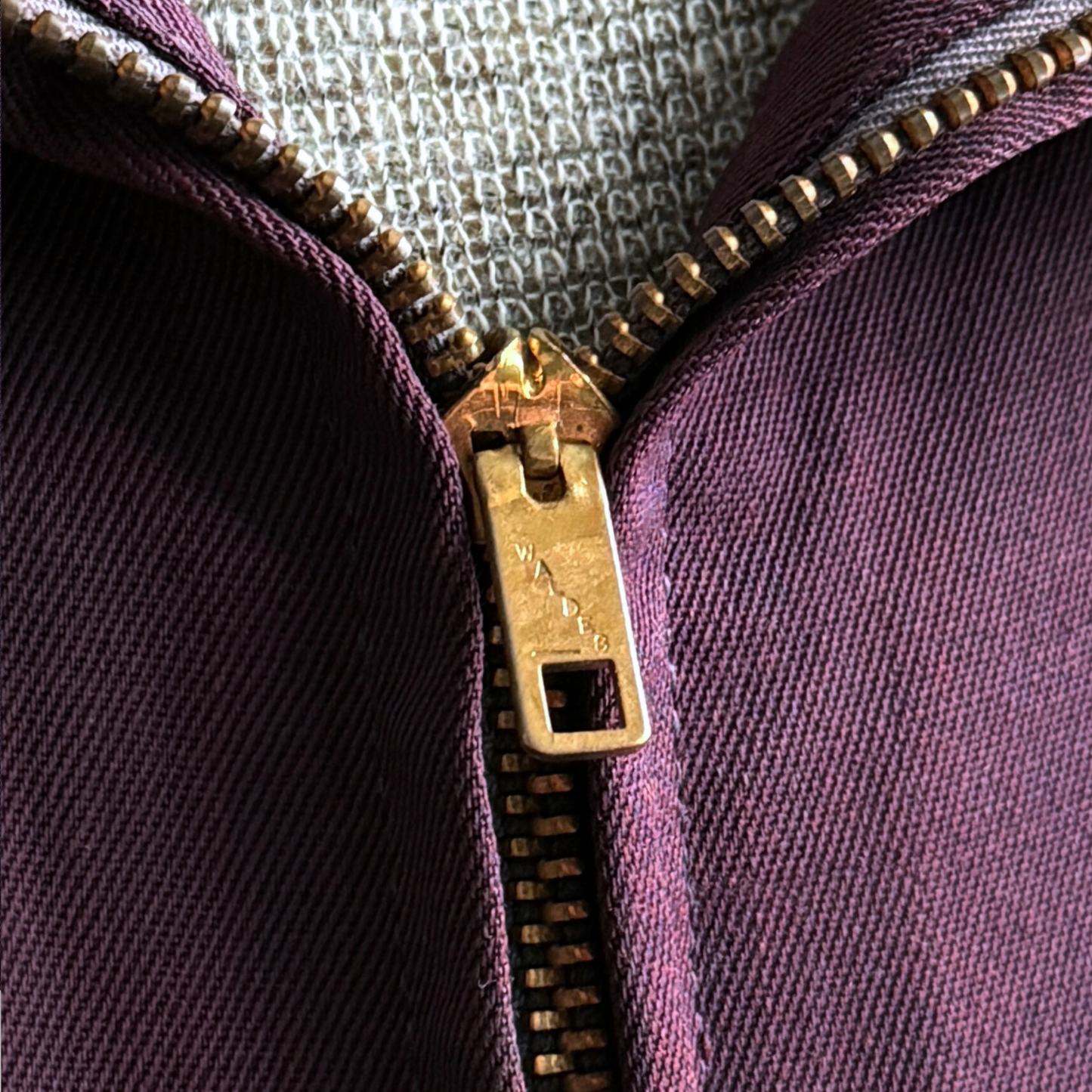 1950s Sun Faded Purple Gabardine Windbreaker Jacket