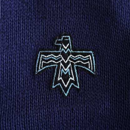 1960s Navy Blue Acrylic Cardigan Jac