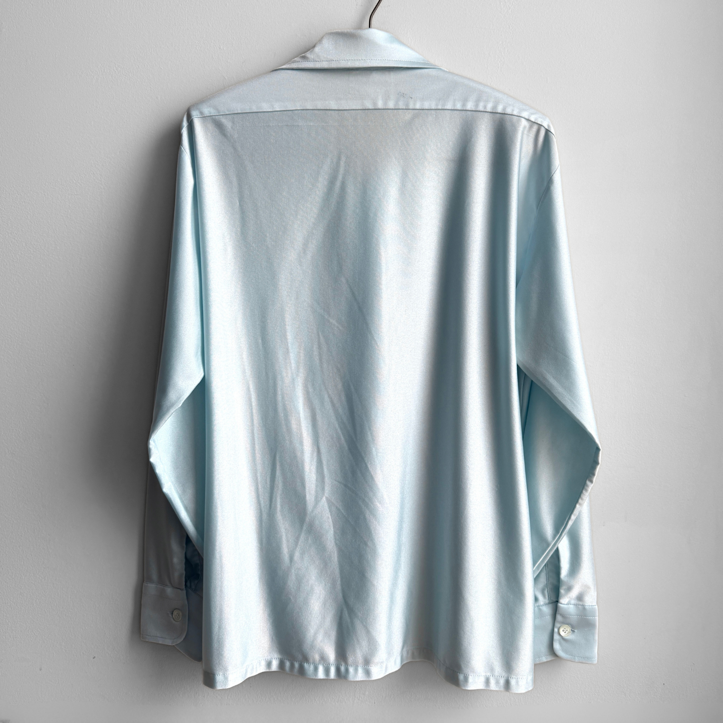 1970s Light Blue Qiana Nylon Shirt