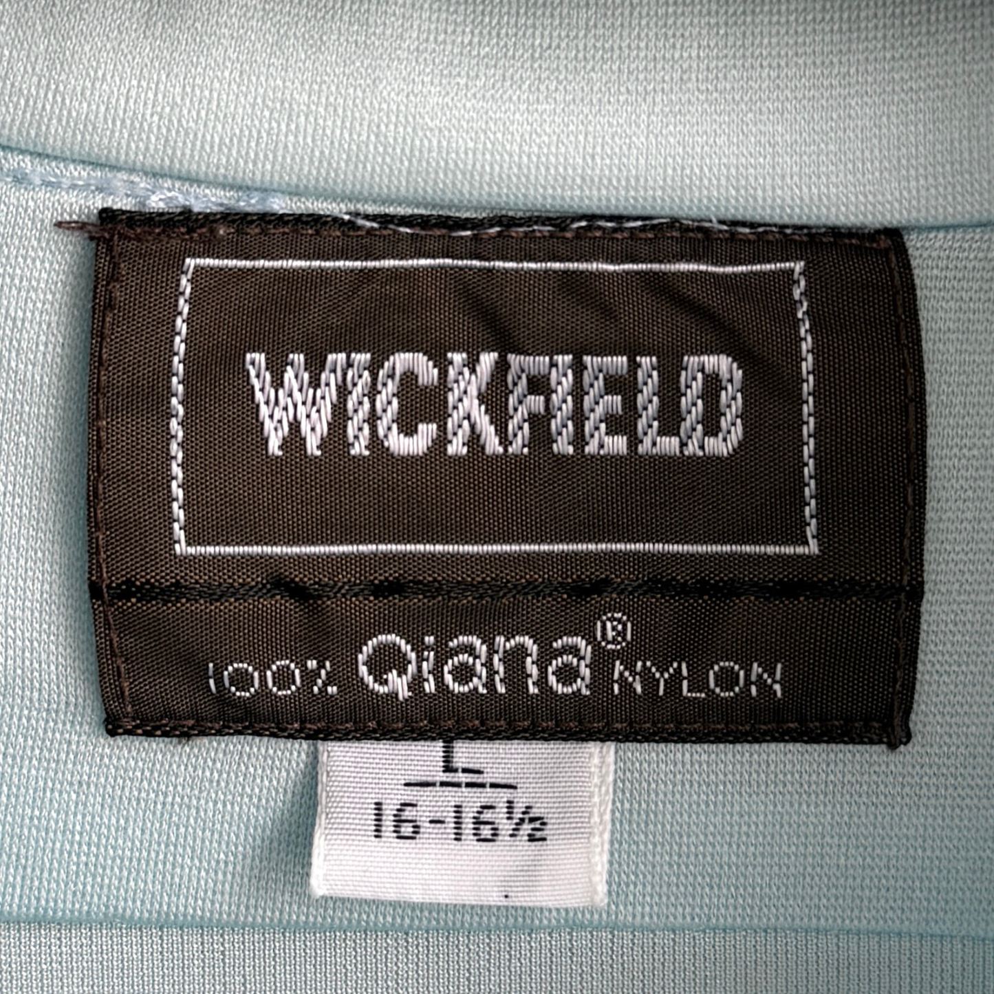 1970s Light Blue Qiana Nylon Shirt