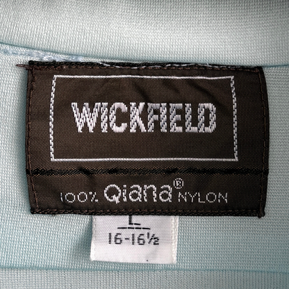 1970s Light Blue Qiana Nylon Shirt