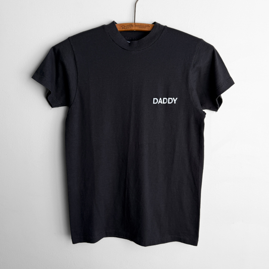 1980s Daddy Black Graphic Muscle Tee