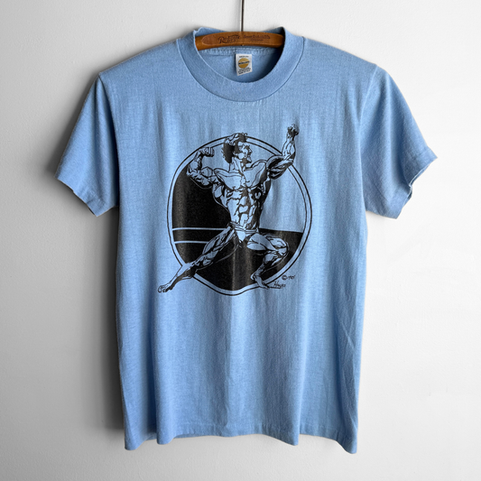 1985 Bodybuilder Pose Graphic Tee