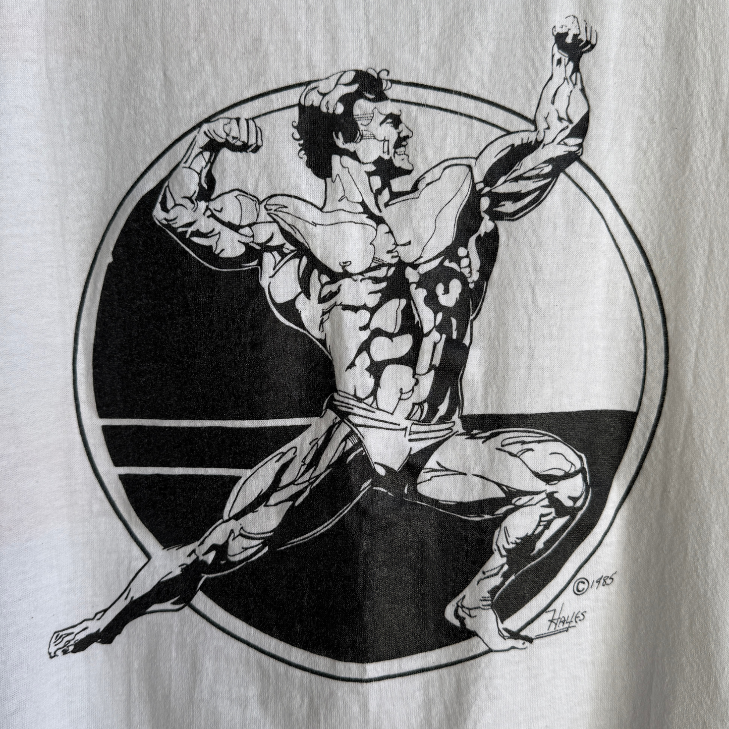 1985 Bodybuilder Pose Graphic Muscle Tank
