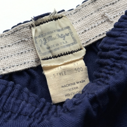 1980s Navy Blue Gym Shorts