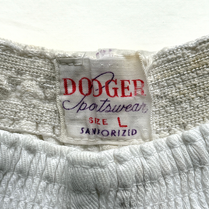 1960s White Cotton Gym Shorts