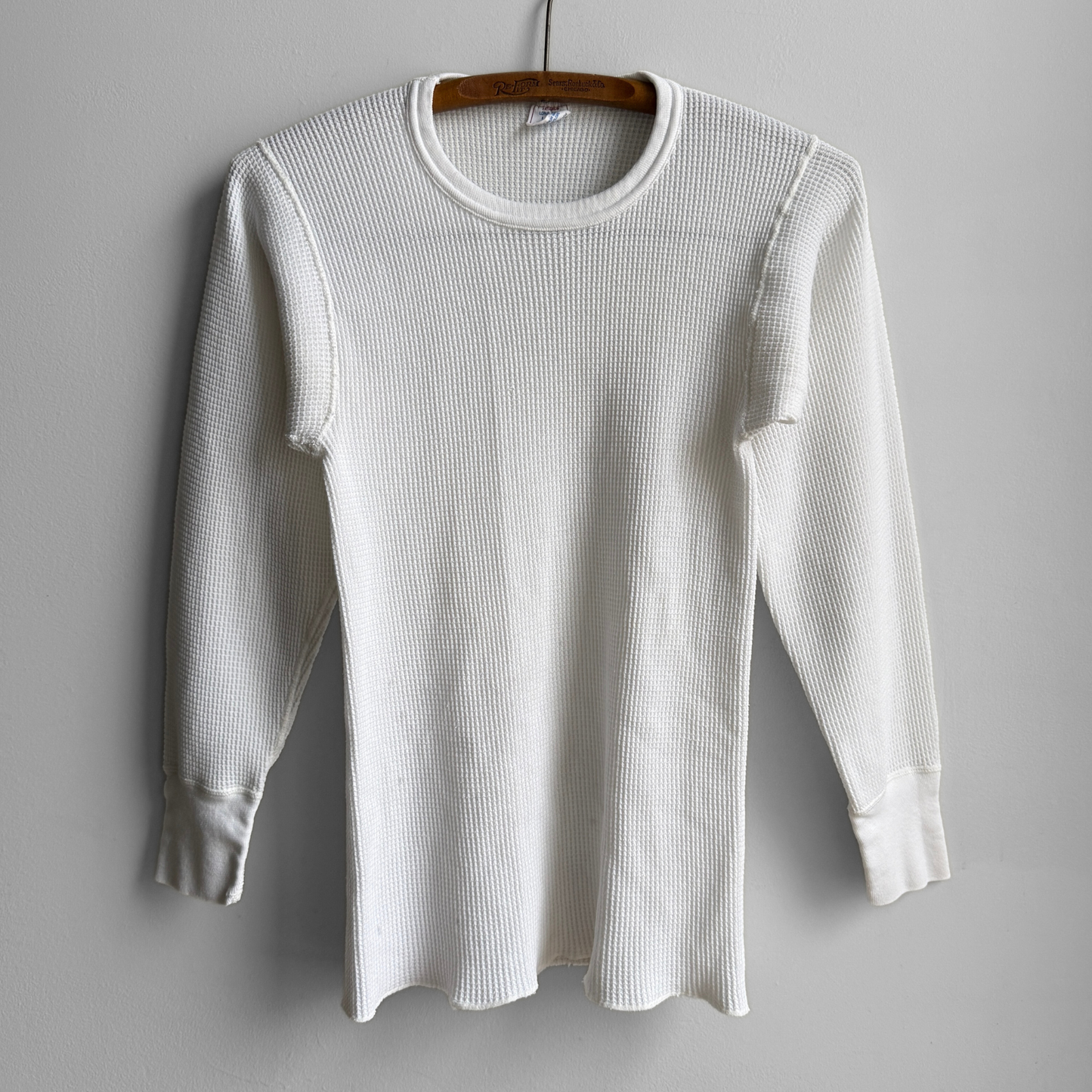 1980s Waffle Knit Thermal Long Sleeve