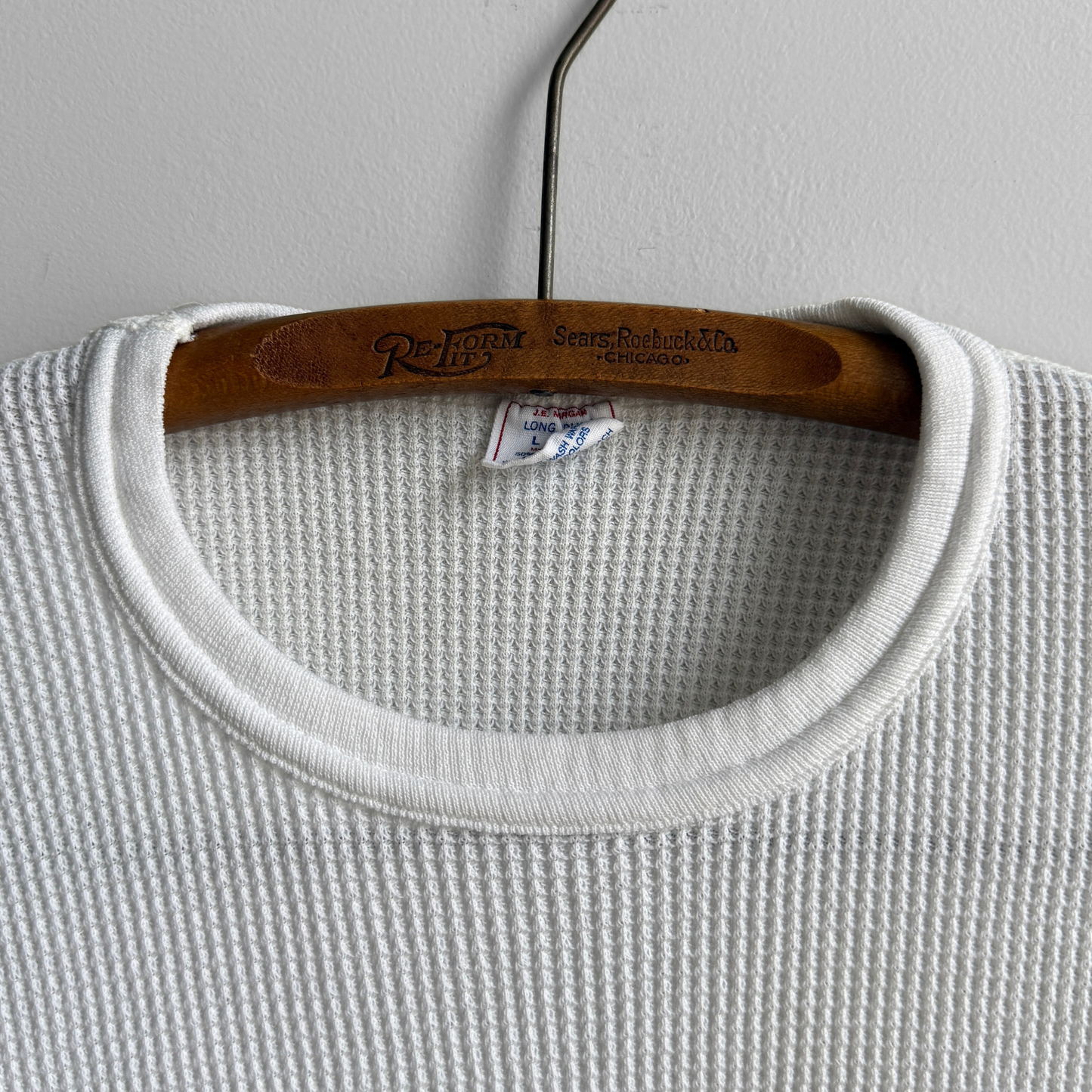 1980s Waffle Knit Thermal Long Sleeve