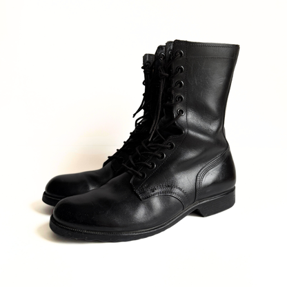 1980s U.S. Army Black Polished Leather Combat Boots (11)