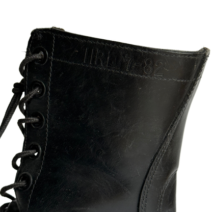 1980s U.S. Army Black Polished Leather Combat Boots (11)