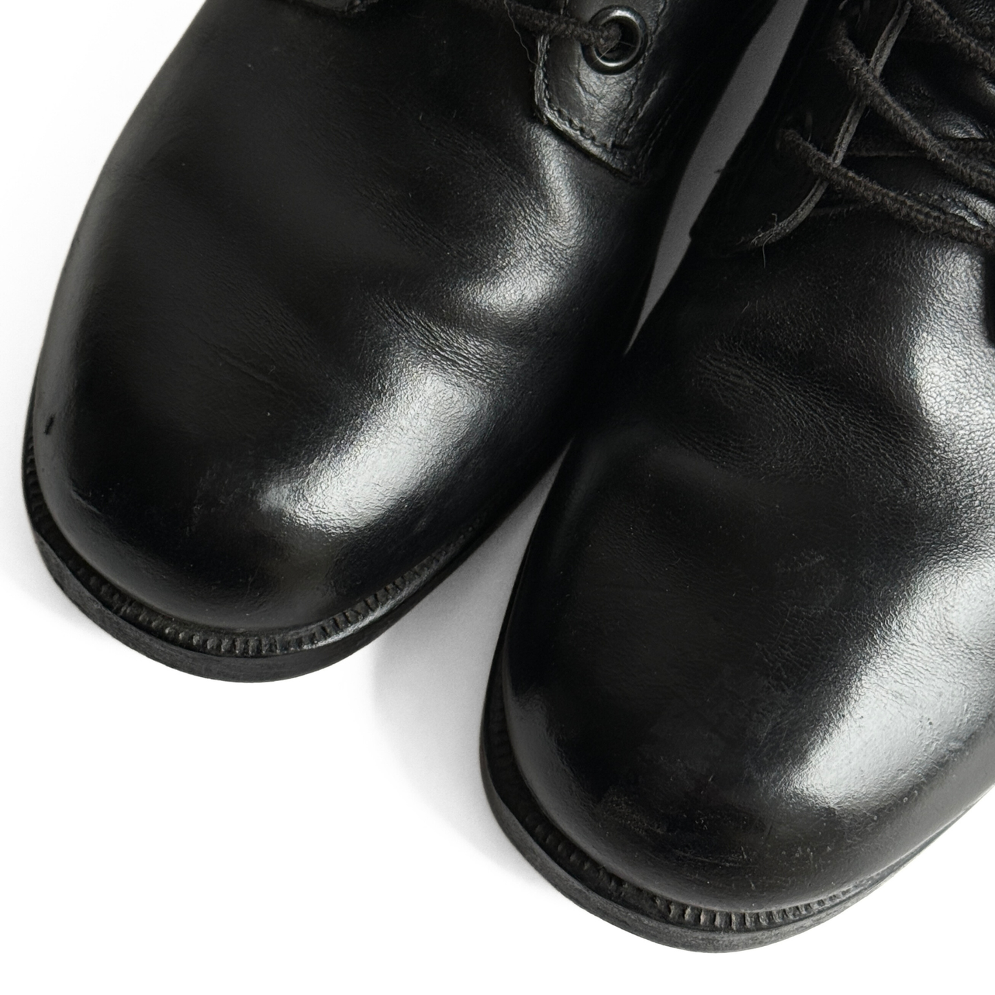 1980s U.S. Army Black Polished Leather Combat Boots (11)