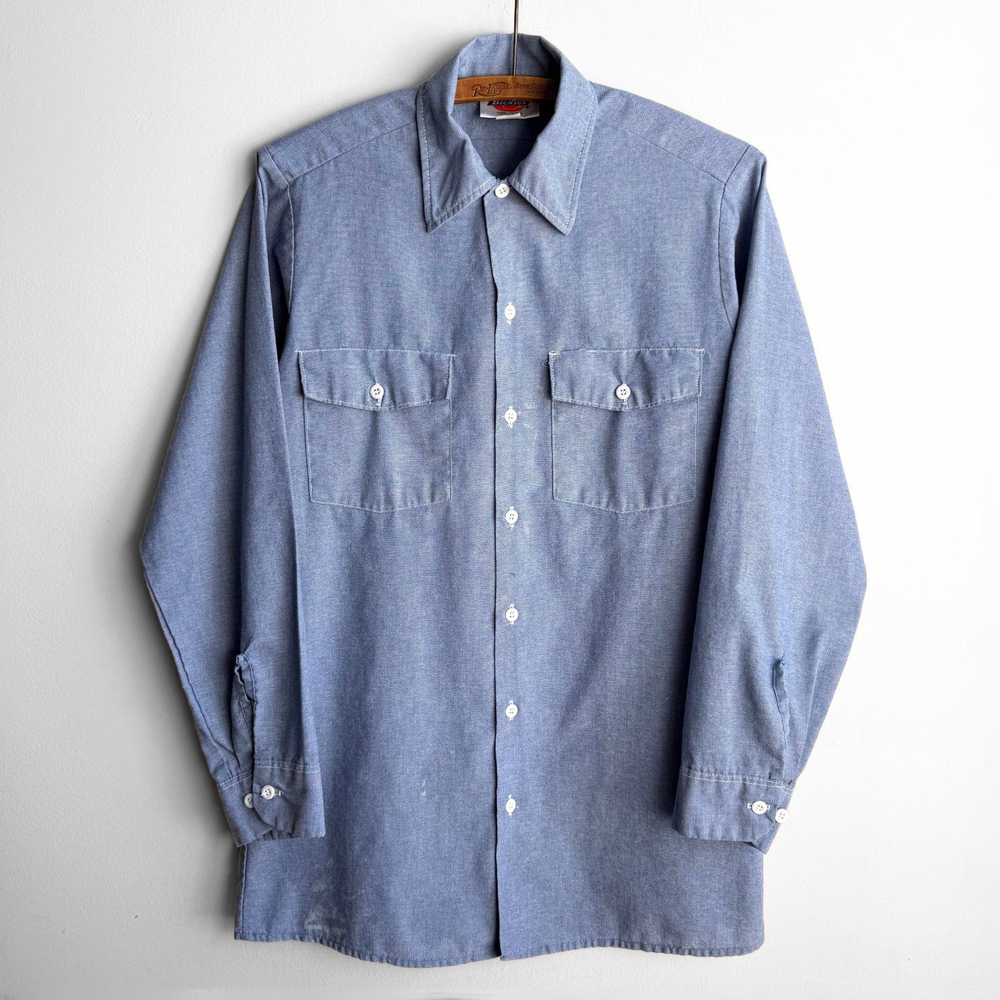 1990s Blue Chambray Work Shirt