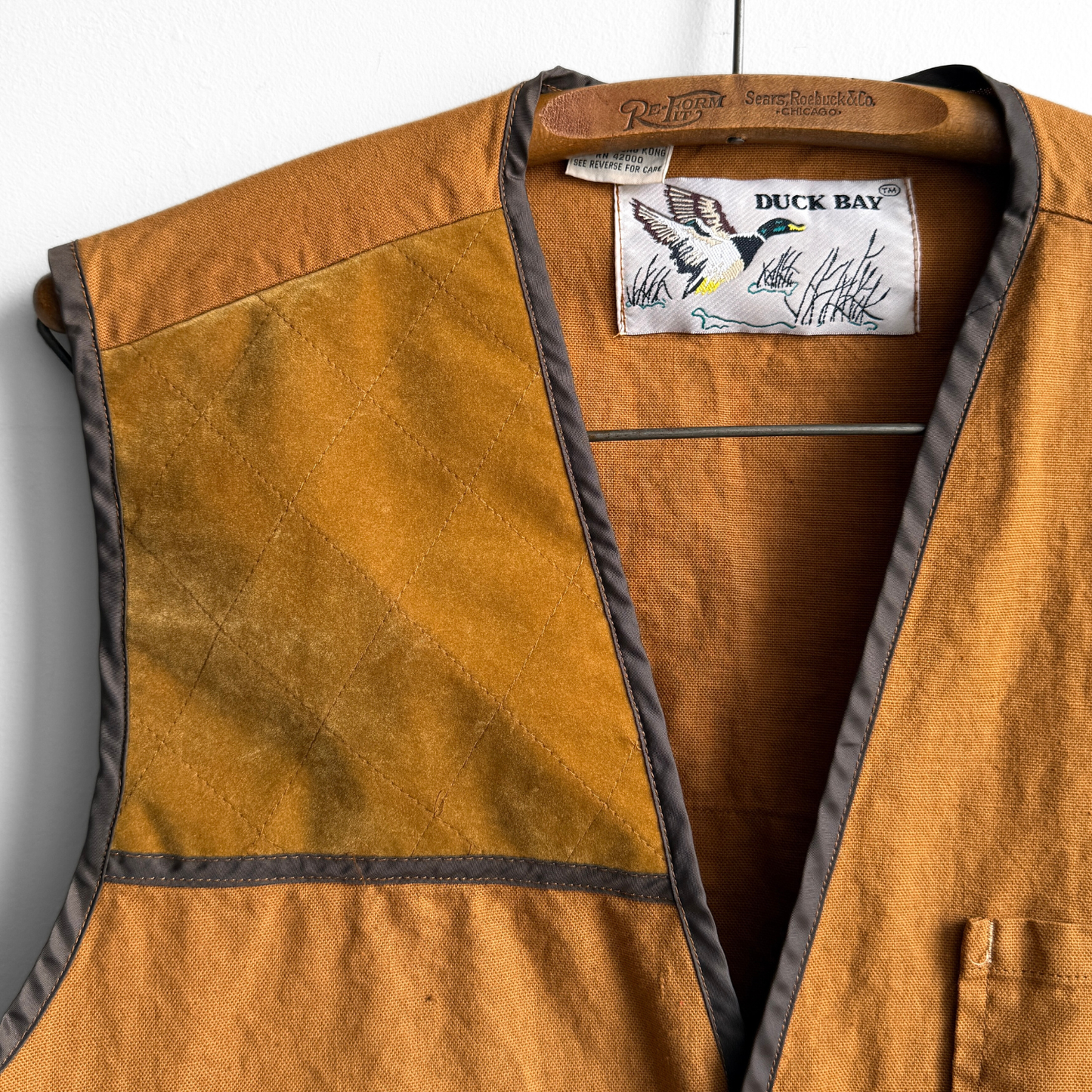 1980s Brown Duck Hunting Vest