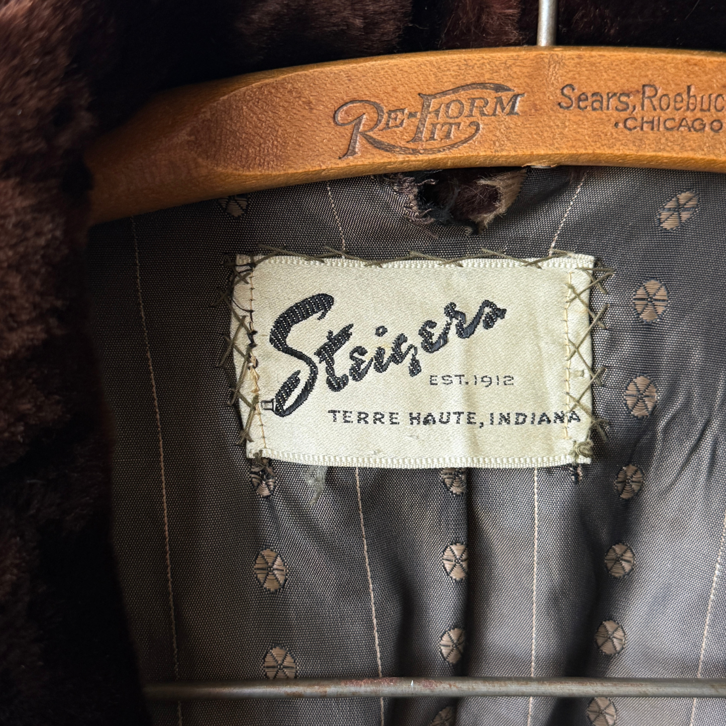 1960s Brown Genuine Fur Coat