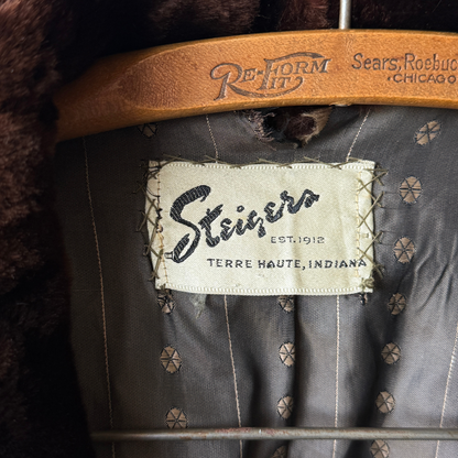 1960s Brown Genuine Fur Coat