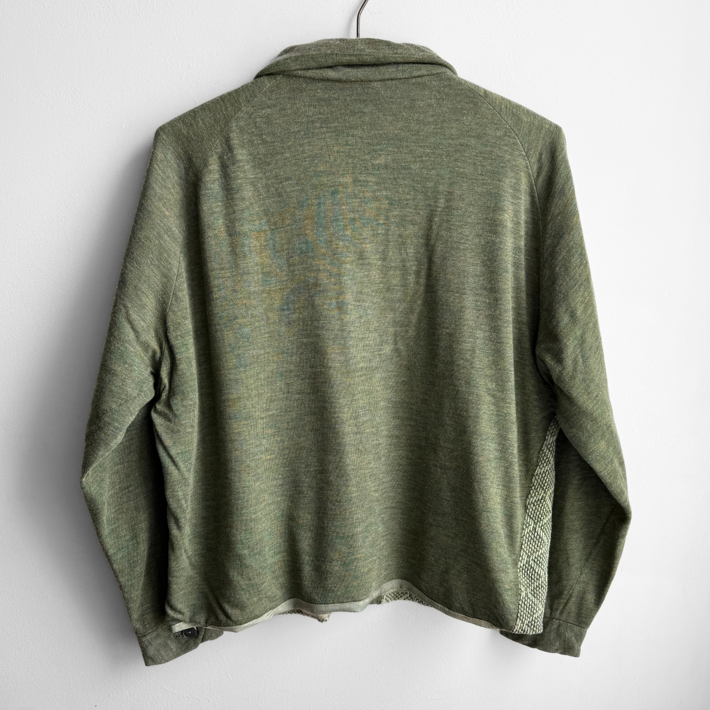 1960s Green Geometric Acrylic Cardigan Jac
