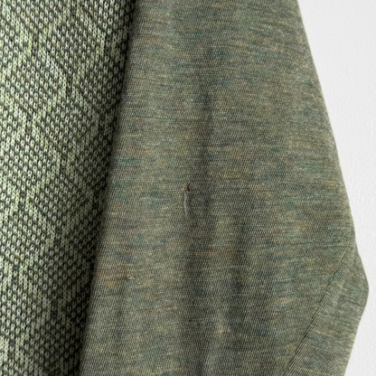 1960s Green Geometric Acrylic Cardigan Jac