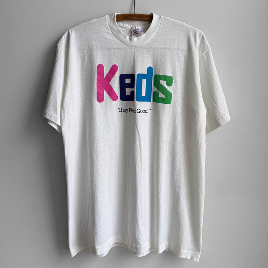 1990s Keds Sneakers Logo Tee