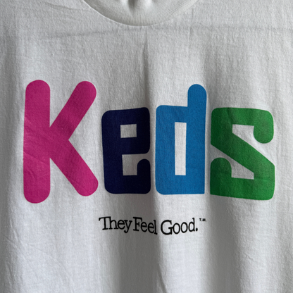 1990s Keds Sneakers Logo Tee