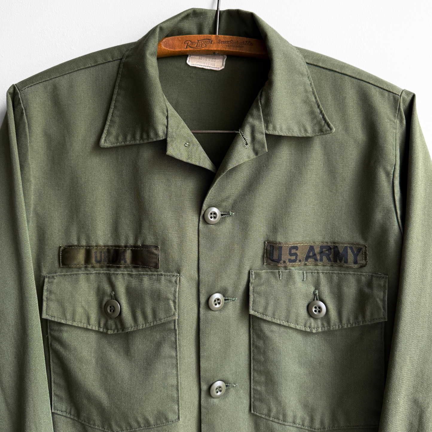 1980s U.S. Army OG-507 Durable Fatigue Shirt