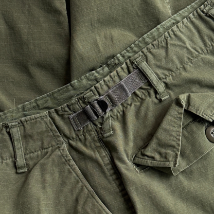 1970s U.S. Army OG 107 Rip-Stop Cargo Fatigue Pants (31)