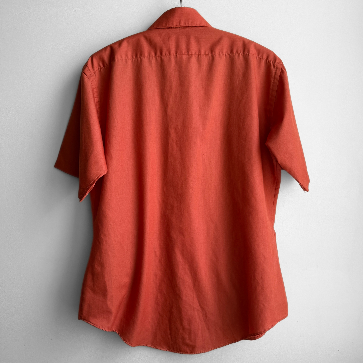 1970s Dark Orange Dress Shirt