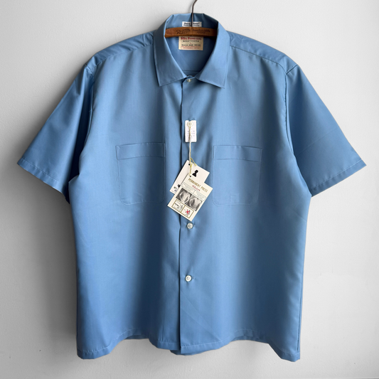 1960s Blue Sport Shirt