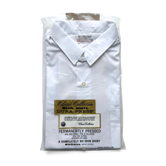 1960s Rich White Sport Shirt