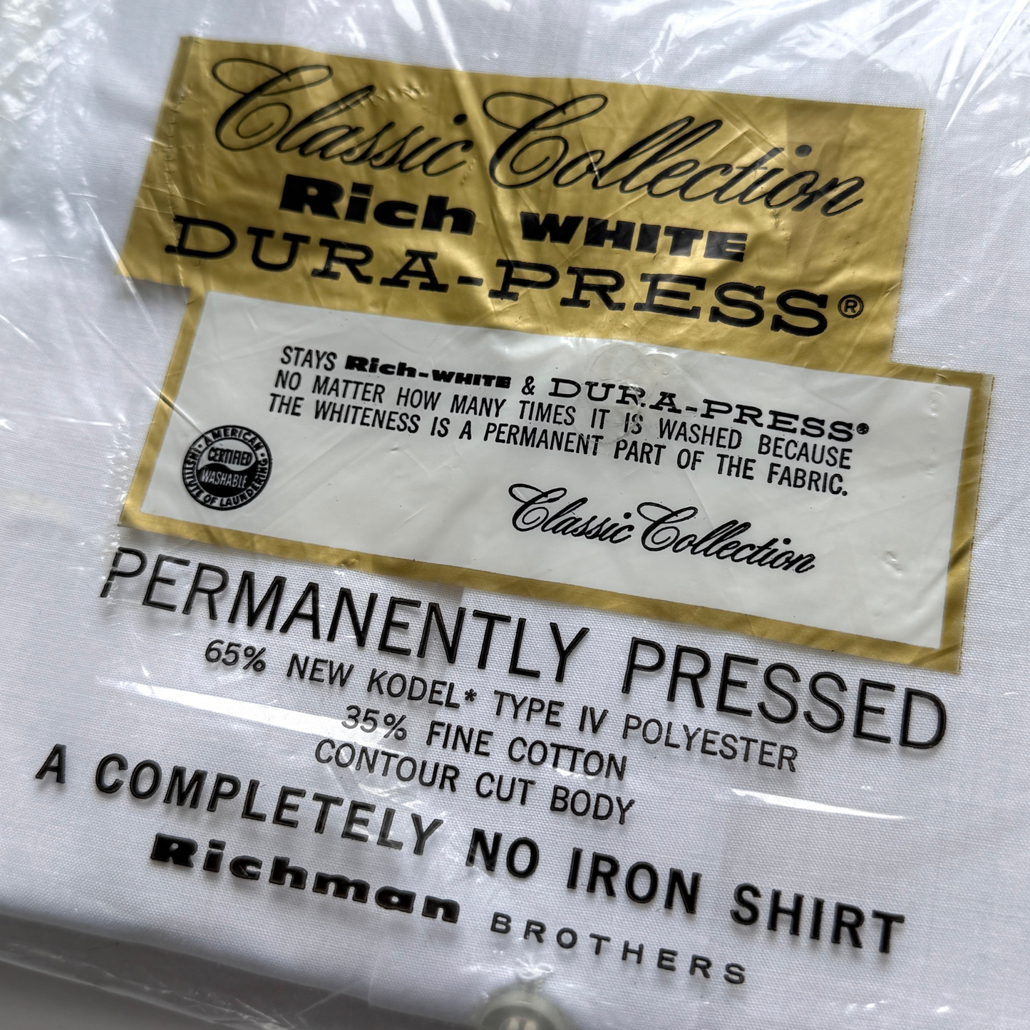 1960s Rich White Sport Shirt