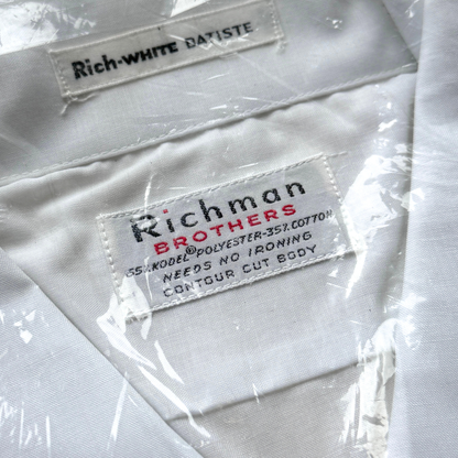 1960s Rich White Sport Shirt