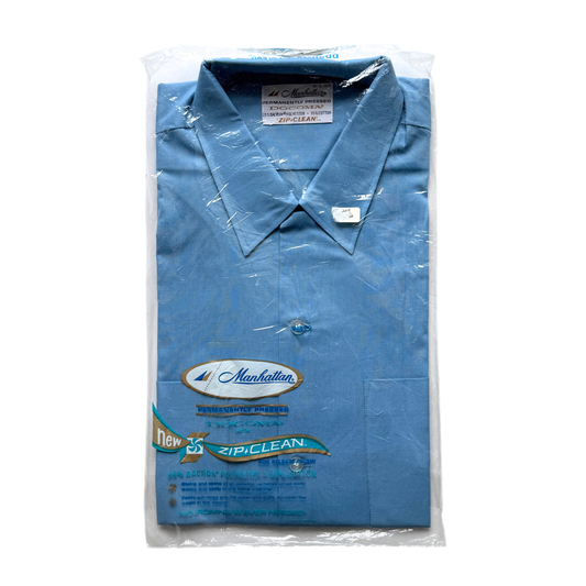1960s Blue Docoma Sport Shirt