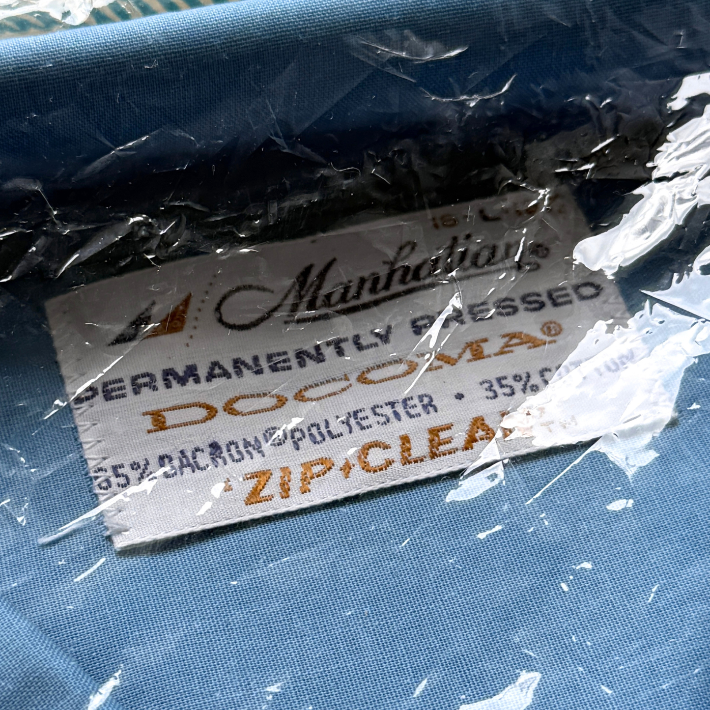 1960s Blue Docoma Sport Shirt