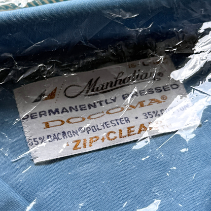 1960s Blue Docoma Sport Shirt