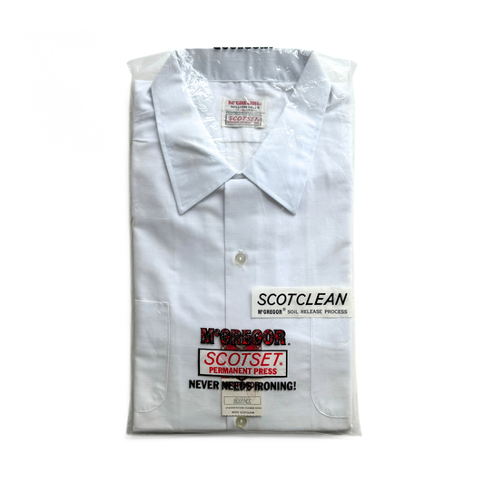 1960s White Scotset Sport Shirt