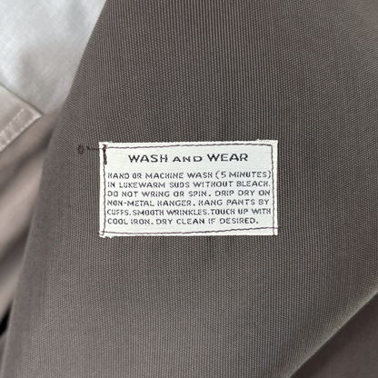 1950s Dark Grey Poly Cotton 2pc Suit