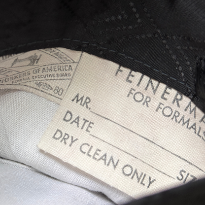 1960s Black Wool 2pc Tuxedo
