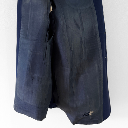 1950s Navy Blue Gabardine Wool 2pc Suit