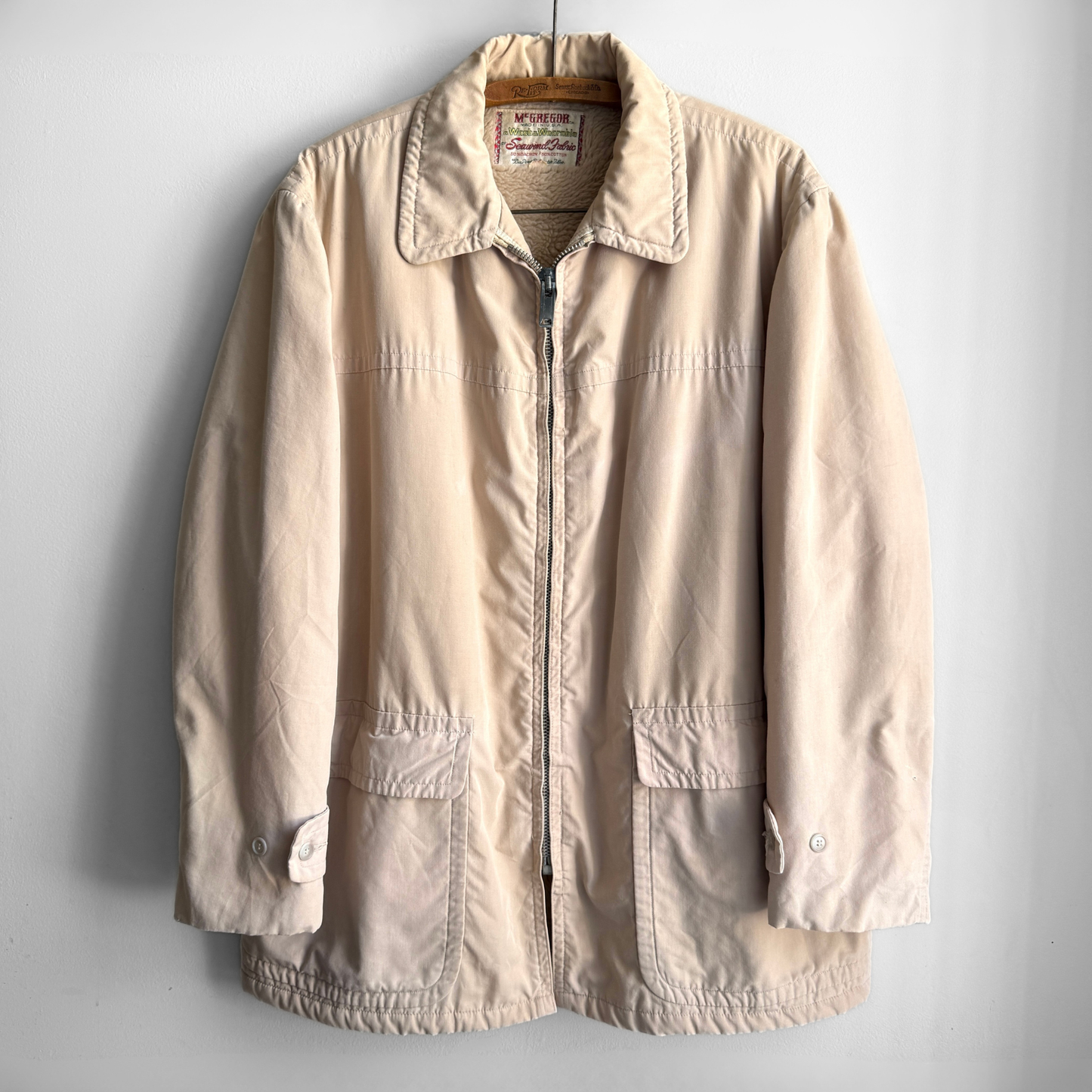 1960s Tan Seawind Fabric Windbreaker Jacket