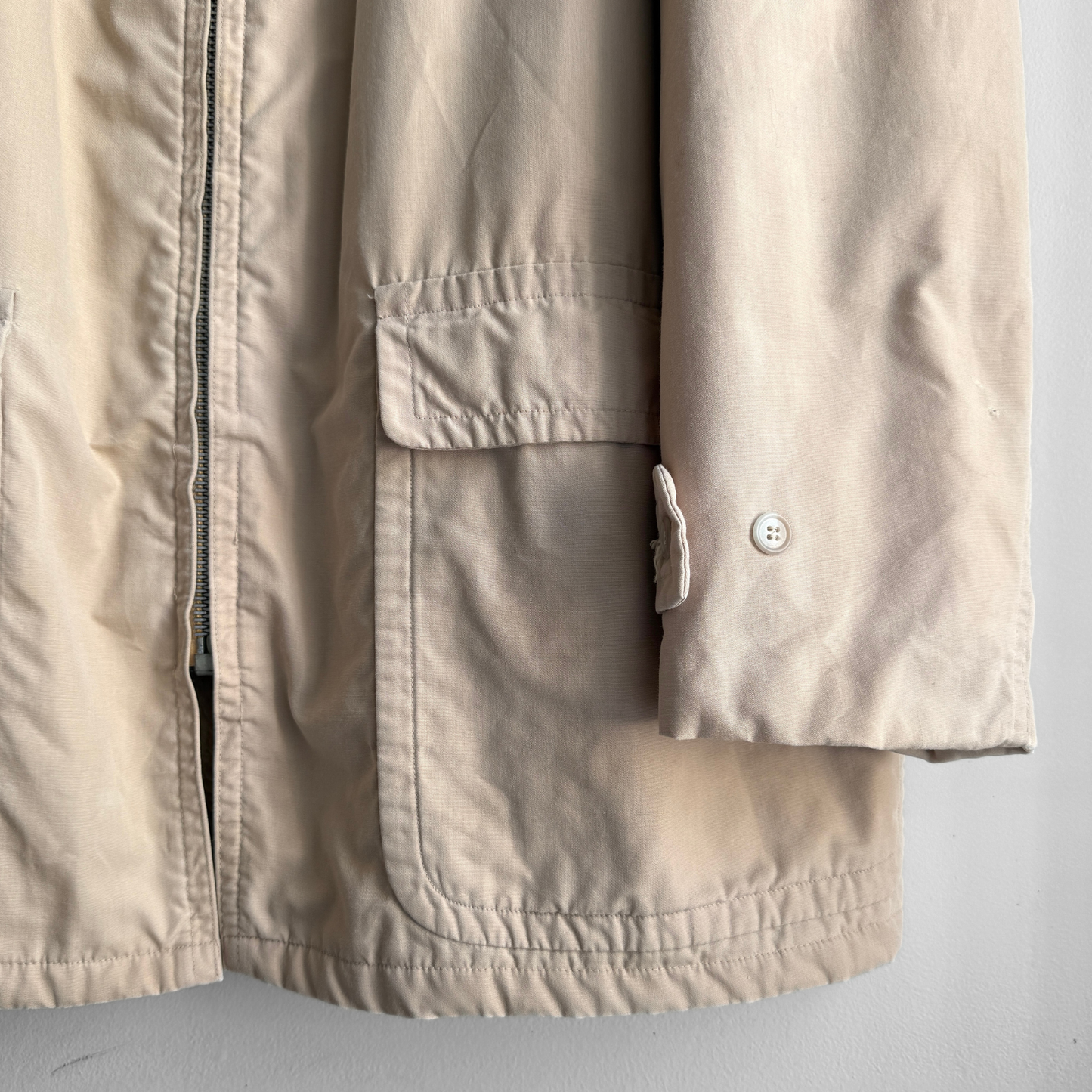 1960s Tan Seawind Fabric Windbreaker Jacket