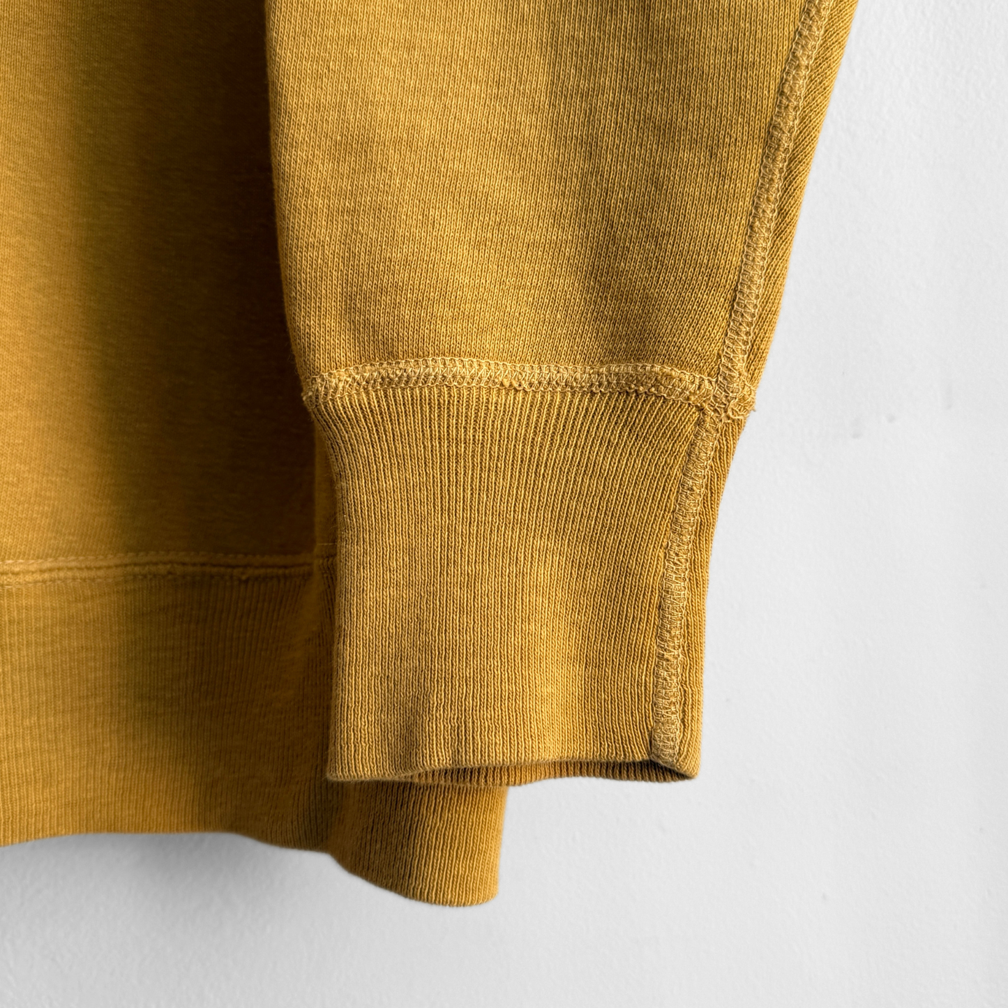 1960s Notre Dame Yellow Flock Print Sweatshirt