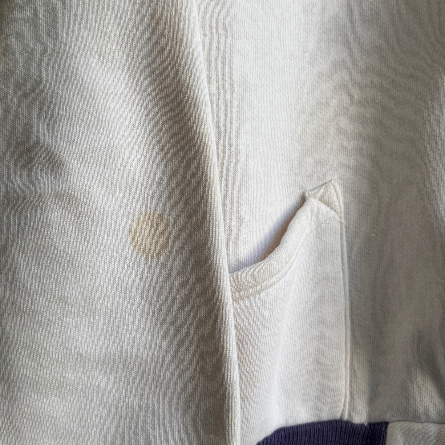 1960s Sharples Stags White Zip Up Sweatshirt