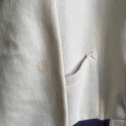1960s Sharples Stags White Zip Up Sweatshirt