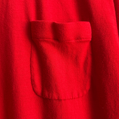 1960s Red & Navy Long Sleeve
