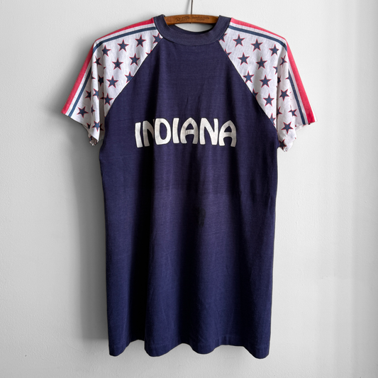 1970s Indiana Star Print Raglan Tee