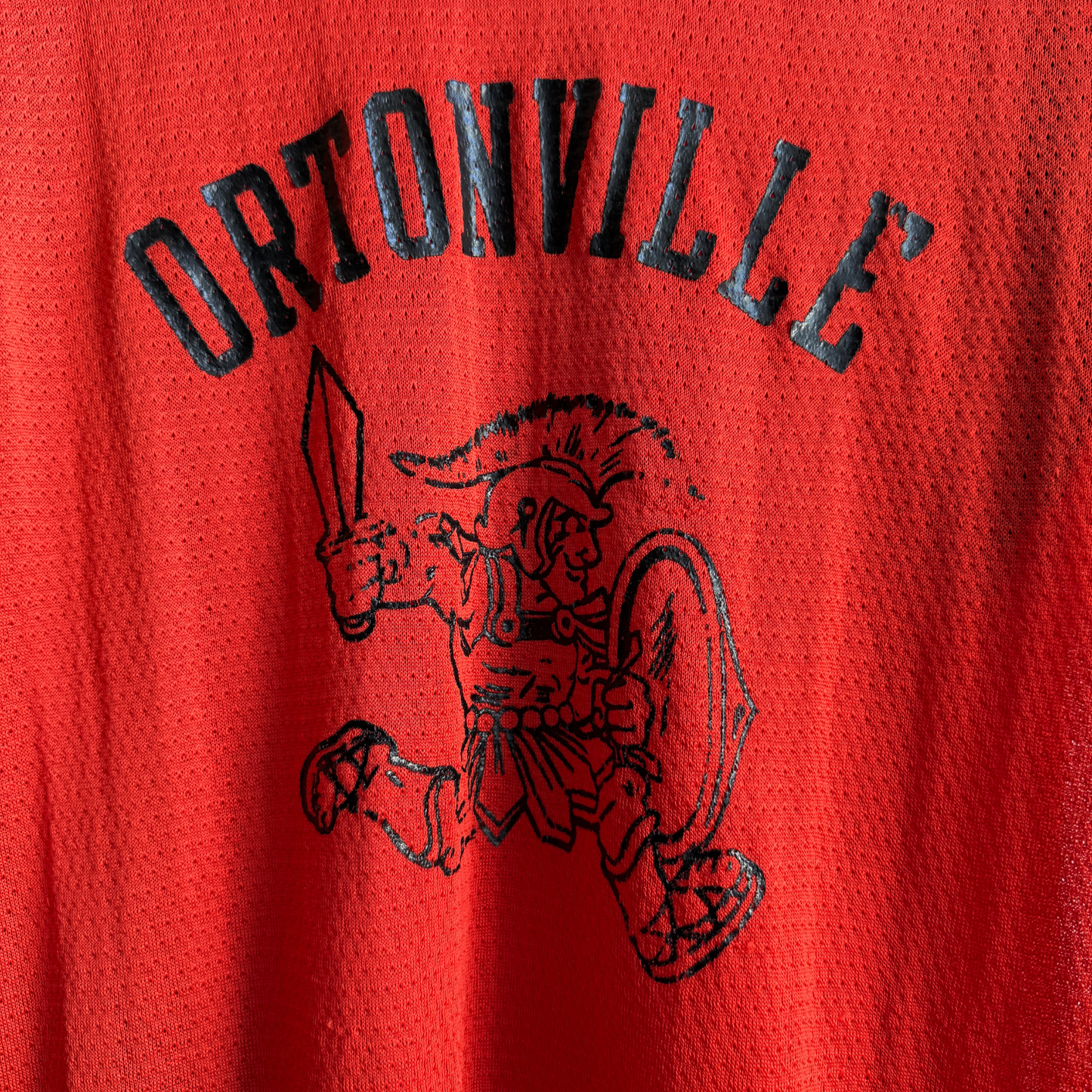 1970s Ortonville Orange Mesh Jersey Tee