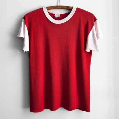 1960s News Guild Red Chainstitch Tee