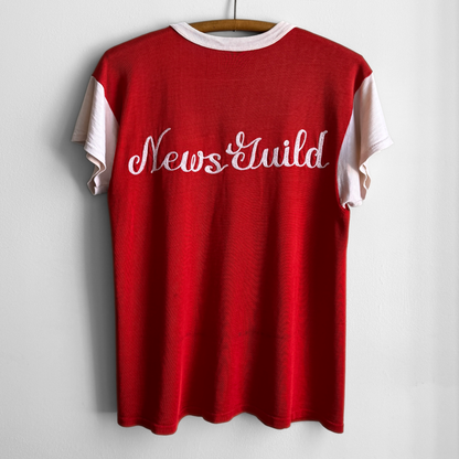 1960s News Guild Red Chainstitch Tee