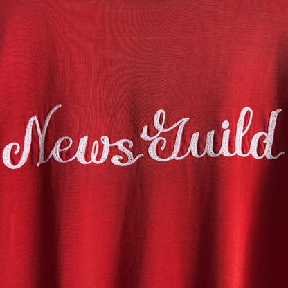 1960s News Guild Red Chainstitch Tee