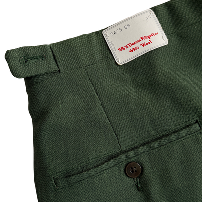 1960s Green Sharkskin Dress Pants (35)