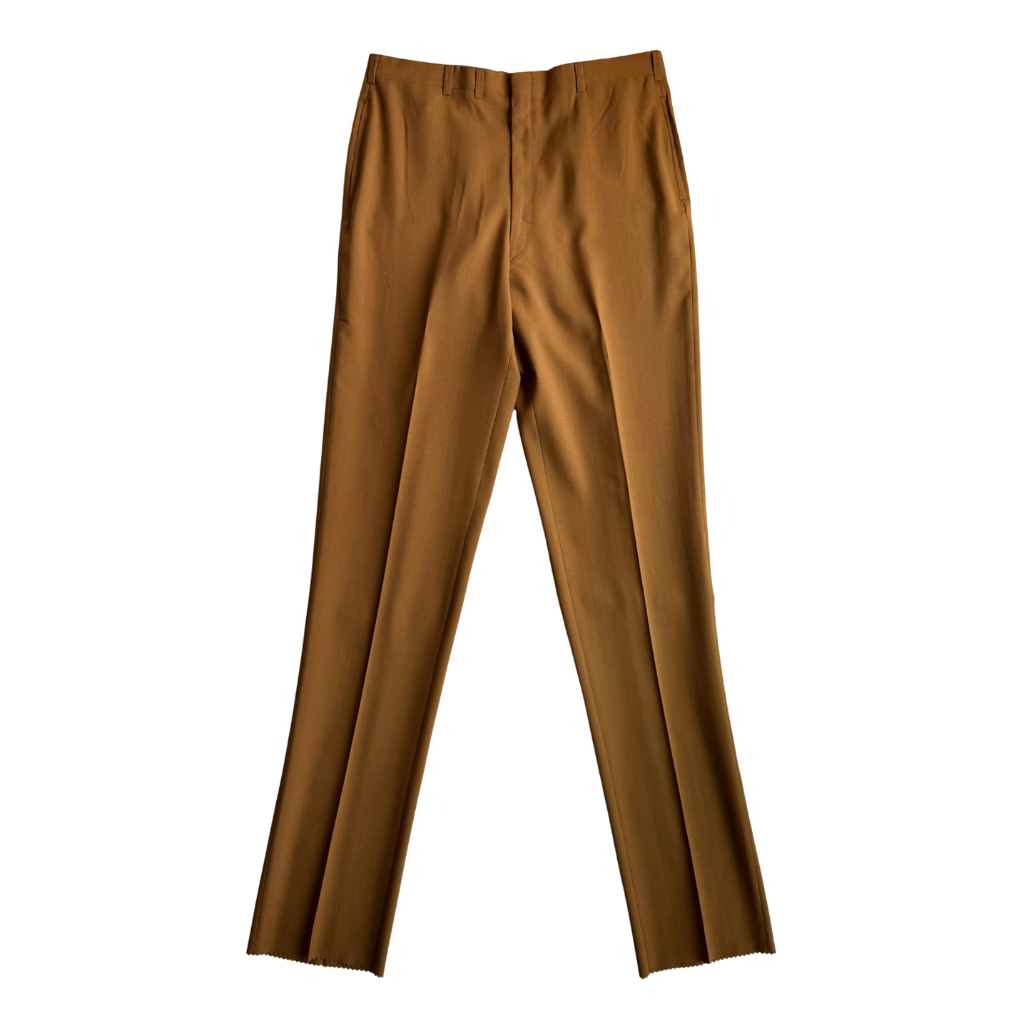 1960s Tan Sharkskin Dress Pants (36)
